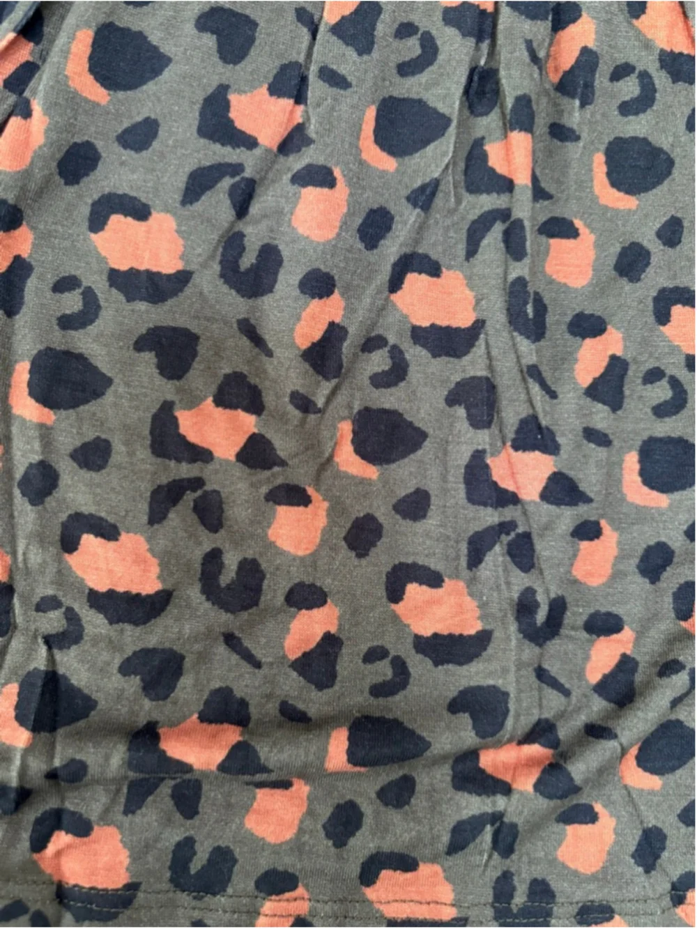 Girls Posh Peanut Bamboo Matching Set 6 Green Orange Leopard Print